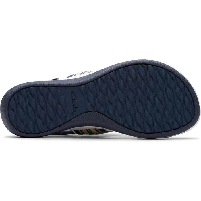 Сандалі Clarks Arla Stroll для дівчаток (36.5 EU, широка колодка, темно-синій з малюнком)