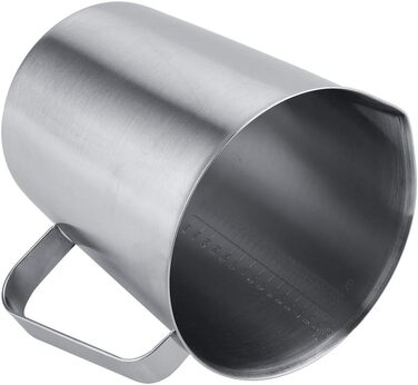 2000 ml Stainless Steel Measuring Cup, Measuring Pitcher with Handle for Latte Art Espresso Machines
