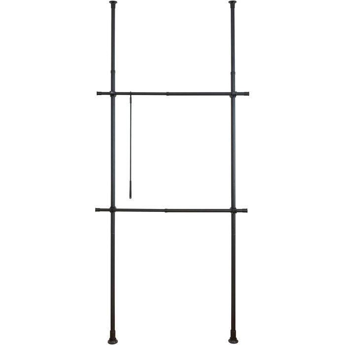 WENKO Telescopic Wardrobe System Hercules Basic Black