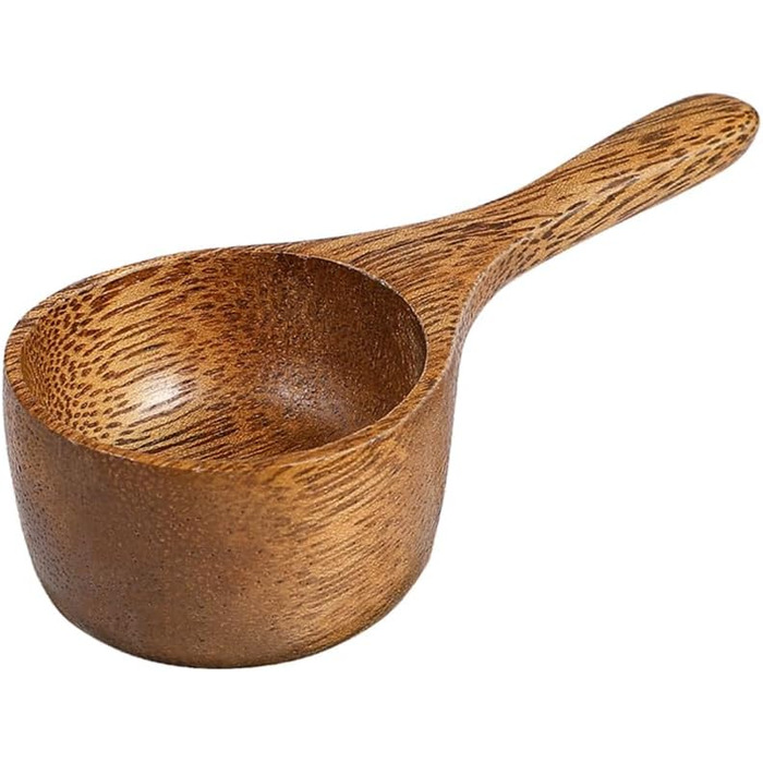 Acacia wood measuring spoon coffee beans 1/4 cup scoop wooden scoop wooden measuring scoops coffee salt mini measuring cup coffee spice spoon Take a bath
