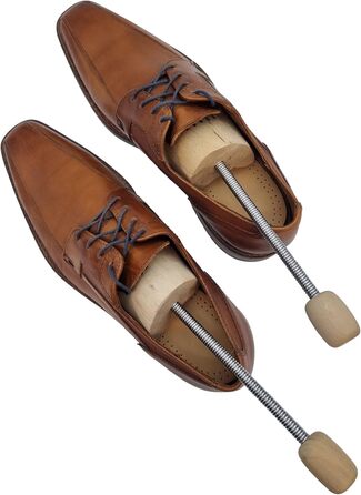 DELFA 3-Pair Shoe Stretcher Shoe Former Shoe Expander Birchwood with Metal Spiral Spring