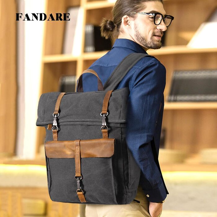 Рюкзак FANDARE Rolltop з водонепроникною тканиною, 15.6