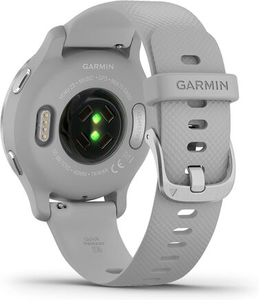 Розумний годинник Garmin Venu 2S сірого кольору: GPS, фітнес, AMOLED-дисплей, 25+ видів спорту, Music Pay