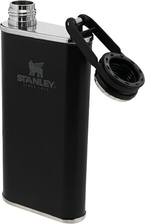 Термос Stanley Classic Wide Mouth 236ml з кришкою Never-Lose - нержавіюча сталь, широке горлечко, BPA-Free, матовий чорний