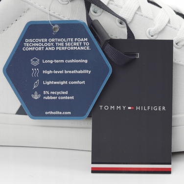 Спортивні кросівки Tommy Hilfiger білі, розмір 44, текстильні, дихаючі, на шнурівці