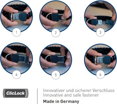 Нашийник для собак Sprenger з паракорду Nylon, 55 см, жовтий, з кліпсою з нержавіючої сталі, водовідштовхуючий, відбиваючий, міцний