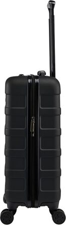 Чемодан ручної об'єм Cabin Max Anode 55x40x20 - Чорний, 40L, з коліщатами та замком