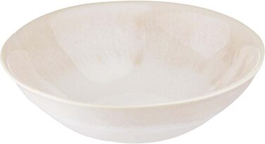 Набір посуду BUTLERS Atlantis 12 предметів: тарілки та миски | Керамічний посуд для 4 осіб | Стиль бохо, бежевий колір, для мікрохвильової печі та посудомийної машини