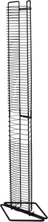 CD-стійка Atlantic Onyx Wire на 80 дисків, матова чорна сталь