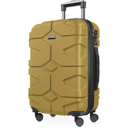 Чемодан X-Kölln 2 в 1: валіза-ролтовий кейс, TSA, (S & L), матовий (Золота осінь, 55 см)