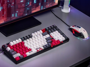 Механічна клавіатура A4Tech, чорна, USB, з RGB-підсвіткою та цифровим блоком