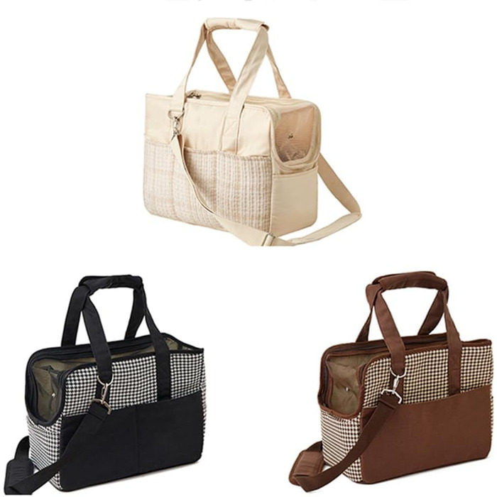 Транспортна сумка для собак і котів до 5 кг – чорна, з верхньою відкриваємою частиною, дихаюча, складна, з плечовим ременем, сертифікована для перевезення в літаку