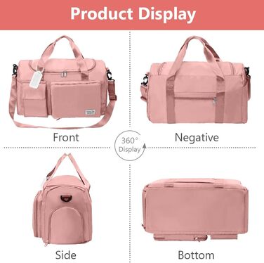 Спортивна сумка Flintronic 35L, водонепроникна, для подорожей та вихідних, блакитна (#3 Рожевий)