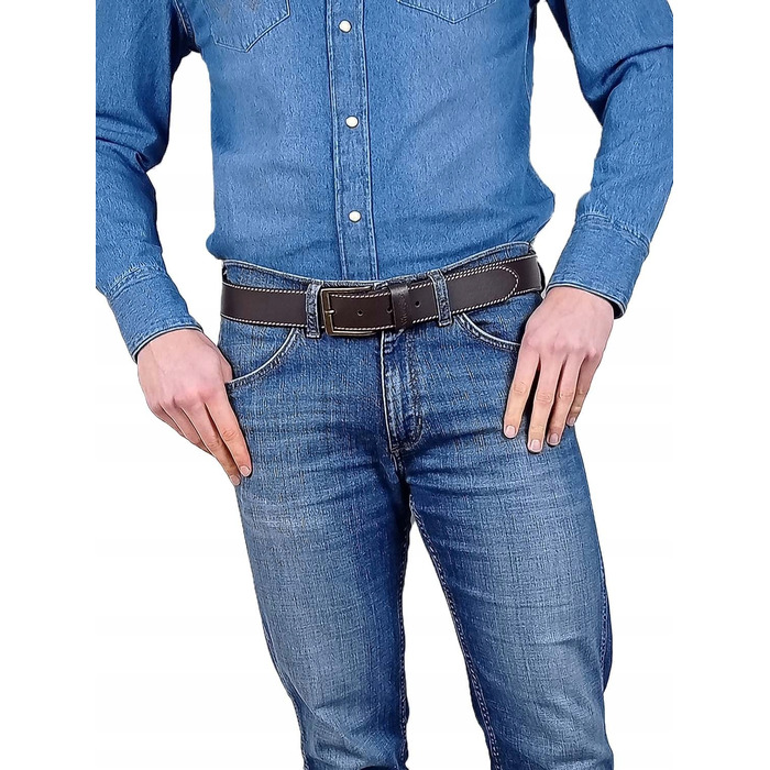 Шкіряний ремінь Wrangler 0081US85, розмір 105