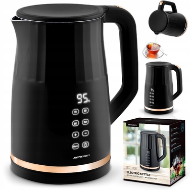 Електричний чайник Berdsen BD-706 2200Вт 1,7л, BPA Free, сенсорне керування та регулювання температури
