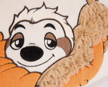 Дитяча подушка NICI Лінивець Wave Dave, прямокутна 43x25 см, м'яка плюшева іграшка, бежевий