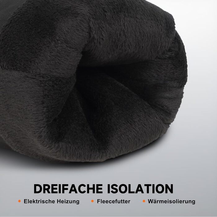 Гріючі рукавички з акумулятором 6000mAh USB, для жінок та чоловіків, 3 режими нагріву, водонепроникні, сенсорні, чорний, EU