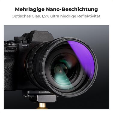 Фільтр градієнтний K&F Concept Nano-X 58mm Soft GND8 ND0.9 (3 стопи, 12.5%) - сірий