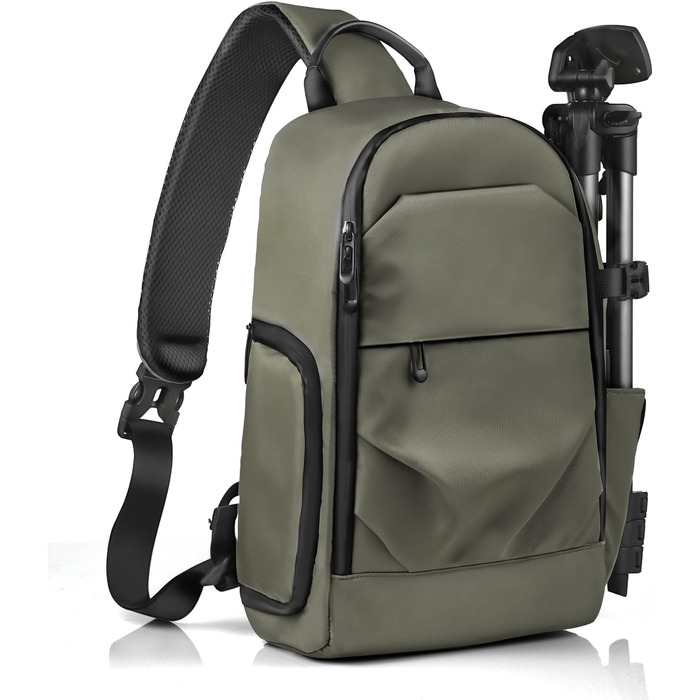 Сумка для камери на плечі, рюкзак для DSLR/SLR/беззеркальної камери, водонепроникний фоторюкзак з тримачем для штатива та знімними модулями (зелений)