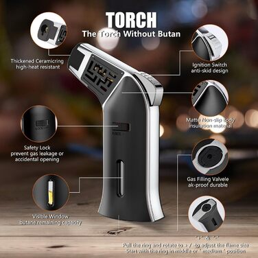 Набір для копчення напоїв Cocktail з 4 смаками, дерев'яні чіпси для віскі, набір для приготування коктейлів, інфузор для бурбона з багаторазовим льодом, Round, чорний