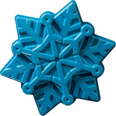 Nordic Ware Baking Pan, Cake Pan, Snowflake, Frozen, Winter Blue, Aluminum, Non-Stick, NW 88242