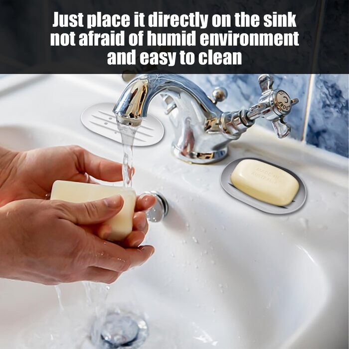 Силіконові мильниці з дренажем (2 шт.) - мильниця для кухні та ванної кімнати