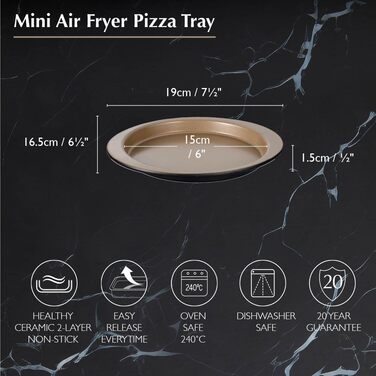 Форма для випічки Stanley Rogers Ceramabake антипригарна керамічна 20x7 см (15x15x1.5 см) без PFAS, PTFE, PFOA, кадмію та свинцю