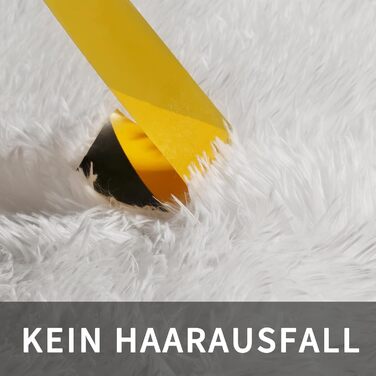 Килимок для вітальні Sour Lemon, 60 x 120 см, сірий, для спальні, миючий, нековзний, пухнастий, з бахромою