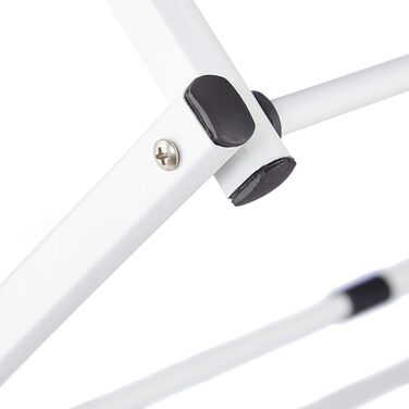 Сушилка для білизни Relaxdays, розкладна, висувна, з 11 стієк, 6 ярусів, металева, біла