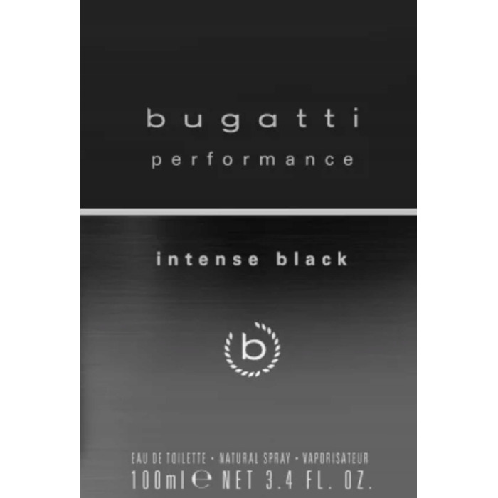 Чоловіча туалетна вода Bugatti Performance Intense Black, 100 мл