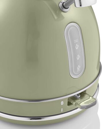 Swan Retro Electric Kettle - 1.8L, Vintage Design, Automatic Shut-Off, Cordless, BPA-Free Stainless Steel, 3000W, Green