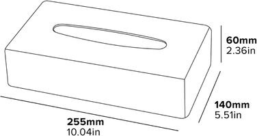 Кришка для серветок прямокутної форми Corby (Devon / TBC0002) срібляного кольору