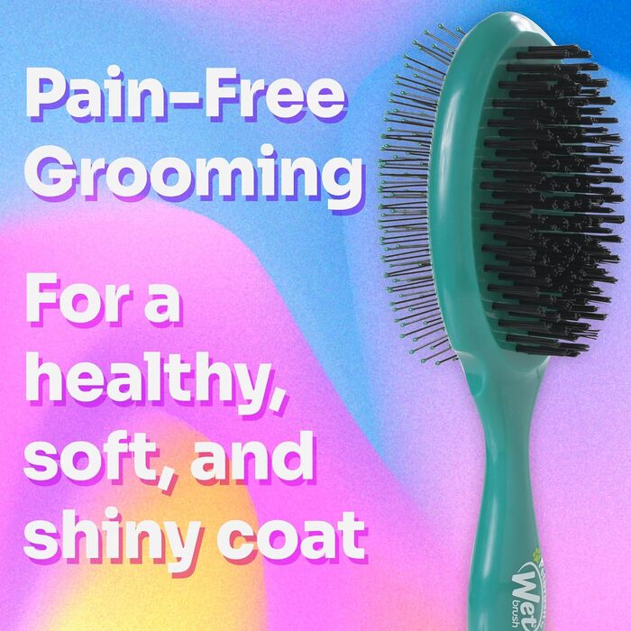 Щітка Wet Brush Ultimate Dual-Sided для собак, котів та кроликів - ультрам'яка IntelliFlex, турквіз блакитний