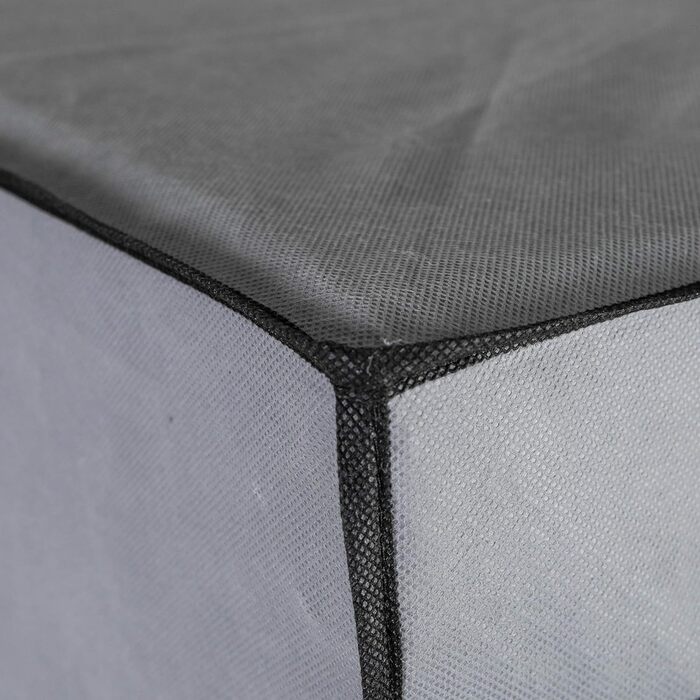 axentia Wardrobe, approx. 75 x 150 x 50 cm, Grey-Black