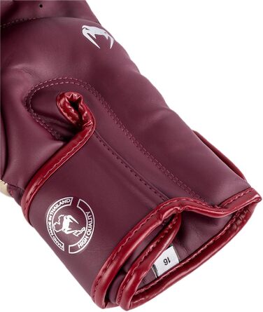 Боксерські рукавички Venum Elite Бордовий/Золотий 14 Oz