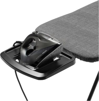 Гладильна дошка Brabantia Bügelbrett C XL для праски з парою, регульована висота, для правші та лівші, міцна металева рама, 124 x 45 см, Denim Black