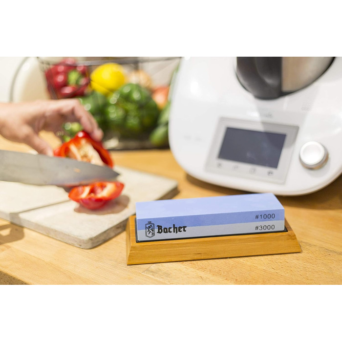 Набір точильних каменів Bacher Premium: 400/1000 та 1000/3000. Точильний камінь, бруски для заточування ножів. З інструкцією