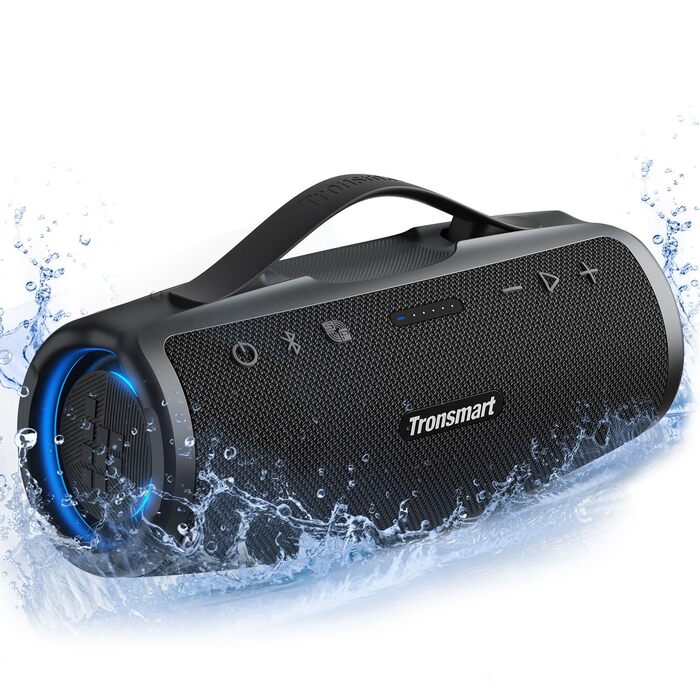 Tronsmart Mirtune S100: Bluetooth колонка водонепроникна IPX7, 20 год, для пляжу та вечірок (Чорна)