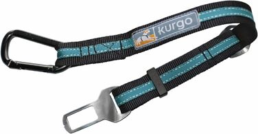 Авторемень Kurgo для собак: безпечний кріплення в авто, чорний, з карабінним гачком, 1 шт.