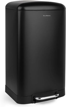 Відро для сміття Les Collectors №712, 30 л, чорне, знімний внутрішній контейнер, тихий закриття
