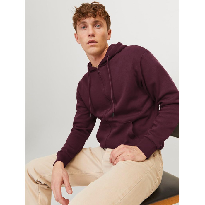 Куртка Jack & Jones Plus Size з капюшоном, великі розміри 6XL, однотонна (M, Port Royale)