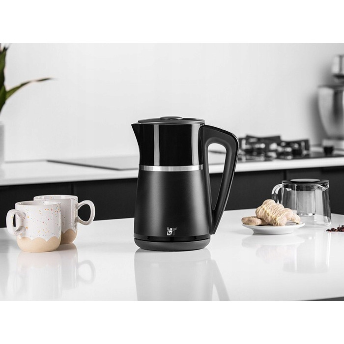 Електричний чайник Lafe CEG020, 2200 Вт, 1,7 л, чорний