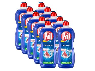 Засіб для миття посуду PRIL Original, висока розчинна здатність жиру, для холодної води, 675 мл (набір 8 шт)