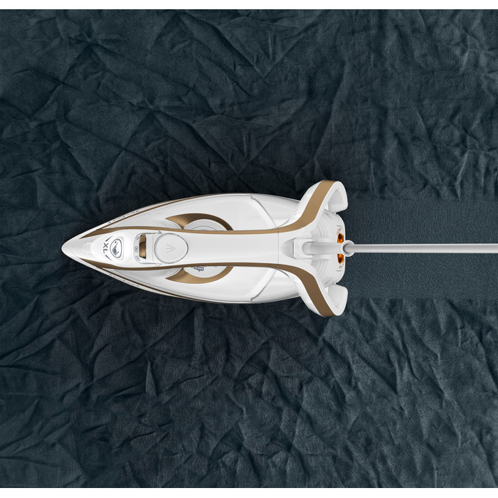 Праска Tefal Puregliss FV8042E0 біло-золотиста, Durilium AirGlide, 2900 Вт