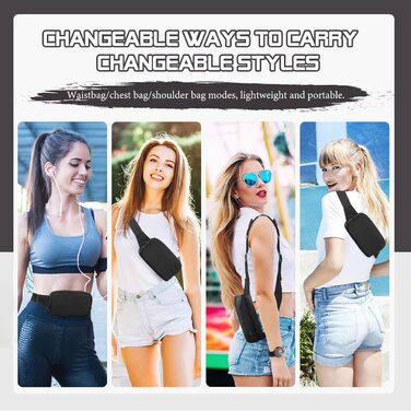 Спортивна поясна сумка MoKo для бігу, подорожей та активного відпочинку. Чорна сумка на пояс з регульованим ремінцем та блискавкою. Підходить для жінок та чоловіків.