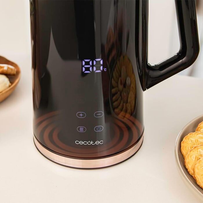 Електричний чайник Cecotec Thermosense 800 Neo, 1.7л, 2200W, регулювання температури 40-100°C, нержавіюча сталь