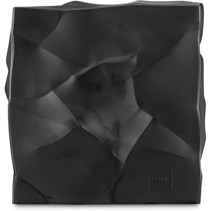Essey Cosmetic Tissue Box Wipy Cube I, square tissue box dispenser, design tissue box, black, 13x13x13 cm