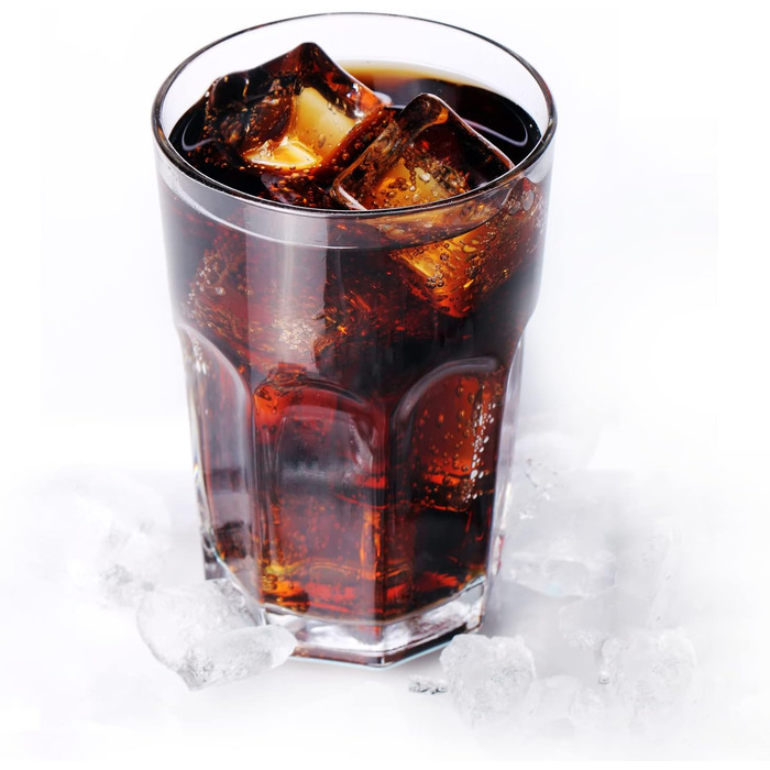 12-Piece Water Glasses Set, Drinking Glasses Set, 350ml Glasses Set Stackable - Perfect for Juice, Cocktails, Latte Macchiato, 12-Piece Glasses Set