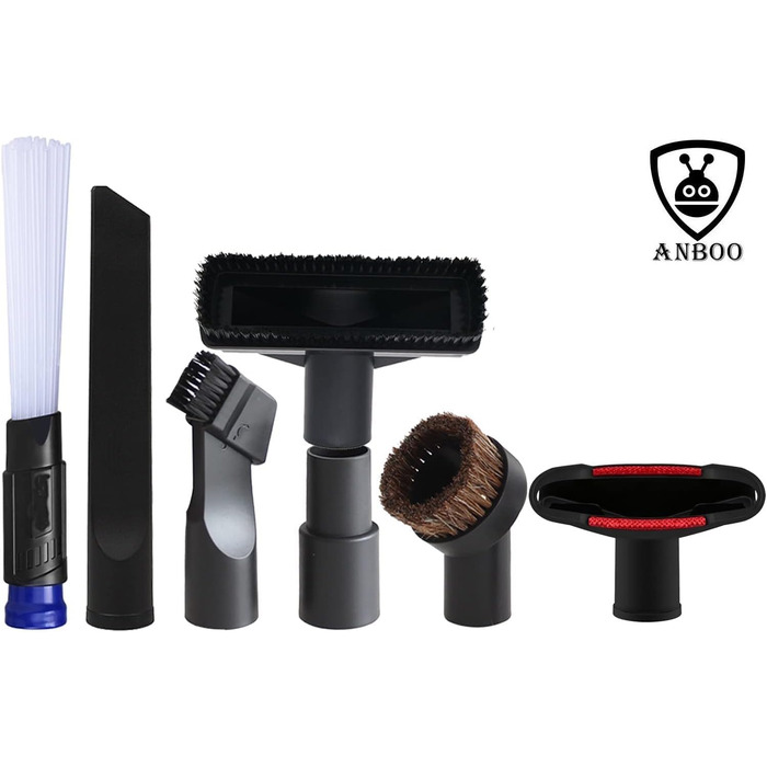 Насадки для пилососа ANBOO, аксесуари для стандартного шланга 32/35 мм (1 1/4 дюйма)