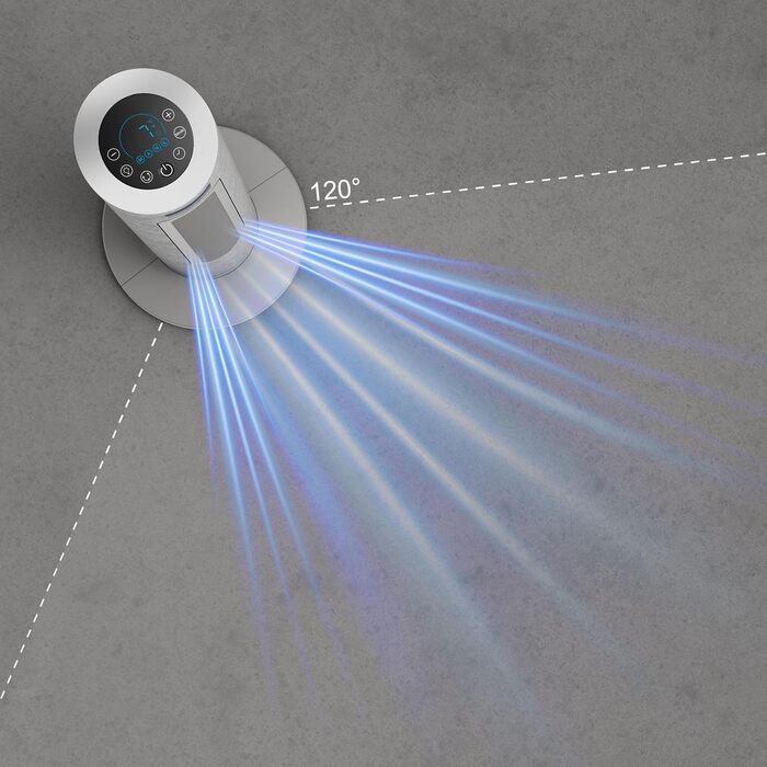 Вентилятор Rowenta Eole Infinite VU6620: тихий, потужний, з таймером та горизонтальною осциляцією | Чорний